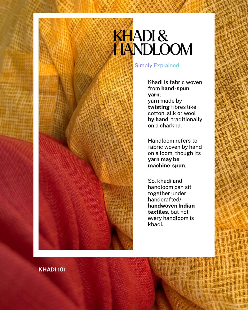 Khadi Handspun Cotton Weave